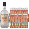 Dhōs Handcrafted Non-Alcoholic Orange Liqueur with Fever Tree Blood Orange Ginger Beer - Keto-Friendly, Zero Sugar, Zero Calories, Zero Proof - 750 ML - Perfect for Mocktails - Made in USA - GoDpsMusic