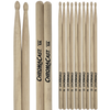 ChromaCast 5A USA Made Hickory Drumsticks Pair - Wood Tipped - Drum Sticks Tour Tested by Pro Drummers - Real American Hickory Wood - GoDpsMusic