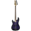 Sawtooth Left-Handed EP Series Electric Bass Guitar with Accessories, Transparent Purple