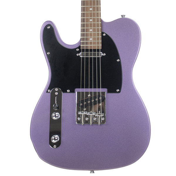 Sawtooth ET Alder Series Left-Handed Electric Guitar, Purple Sparkle with Matte Black Pickguard