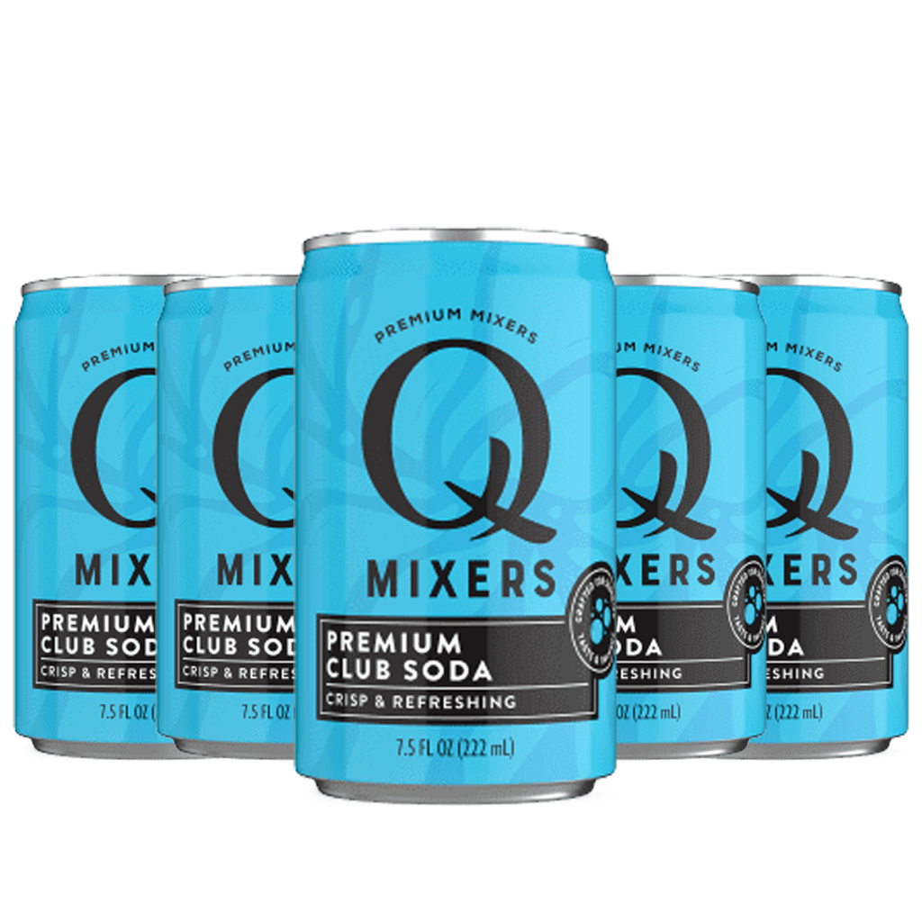 Q Mixers Club Soda, Premium Cocktail Mixer Made with Real Ingredients 7.5oz Cans - GoDpsMusic