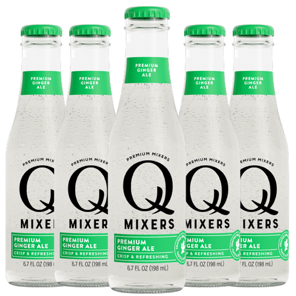 Q Mixers Ginger Ale Soda Premium Cocktail Mixer Made with Real Ingredients 6.7oz Bottles - GoDpsMusic
