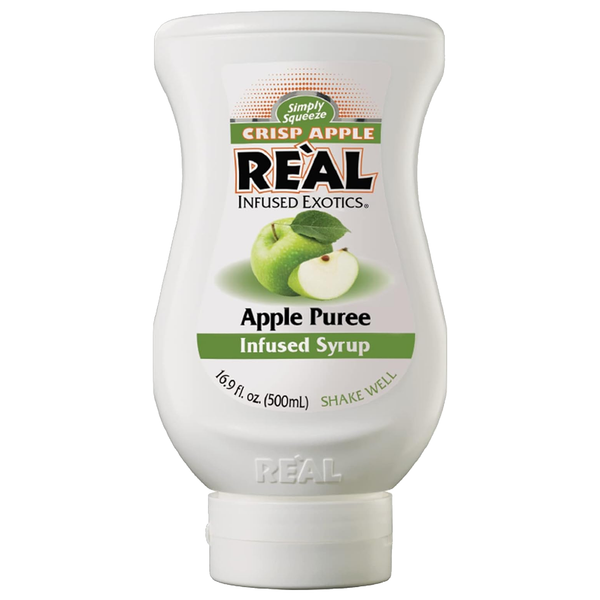Reàl Infused Exotics Simply Squeeze Apple Infused Syrup 16.9oz Bottle for Mixologists, Chefs, Cooks - GoDpsMusic