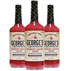 George’s Beverage Company Strawberry Daiquiri/Margarita Mix - 1L Bottle - Gluten Free, All Natural Mixer