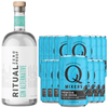 Ritual Zero Non-Alcoholic Gin Alternative with Q Mixers Club Soda for your favorite Alcohol-Free Mixed Drink - GoDpsMusic