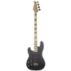 Sawtooth Rebel24 Series Left Handed Satin Black 24 Fret Electric Bass Guitar w Fishman Fluence Pickups and Padded Gig Bag - GoDpsMusic