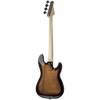 Sawtooth Left-Handed EP Series Alder Electric Bass Guitar, Vintage Burst w/ Tortoise Pickguard