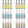 Saint Ivy Non Alcoholic Virgin Drinks Mix Pack - Mint Mojito, Sugar Free Moscow Mule, Sugar Free Gin and Tonic - 24 Bottles - GoDpsMusic