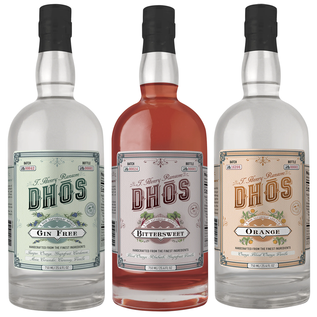 Dhōs Handcrafted Non-Alcoholic Mixed Packs - Keto-Friendly, Zero Sugar, Zero Calories, Zero Proof - 750 ML - Perfect for Mocktails - Made in USA - GoDpsMusic