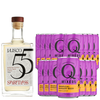 Spiritless Jalisco 55 Distilled Non-Alcoholic Tequila Bundle with Q Mixers Premium Tropical Ginger Beer - Mexican Mule - Premium Zero-Proof Liquor Spirits for a Refreshing Experience - GoDpsMusic
