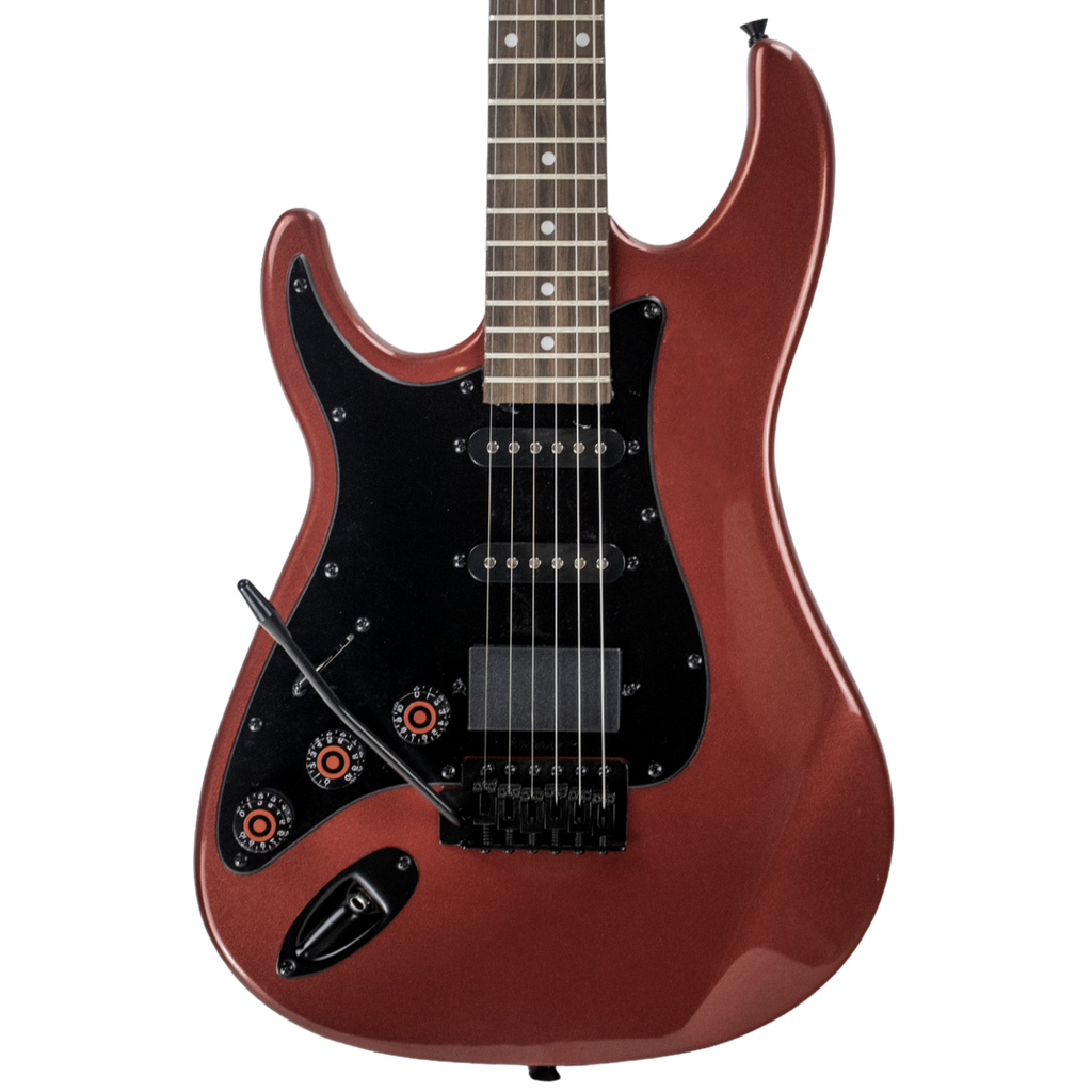 Sawtooth SST Left-Handed Electric Guitar - Red Metallic w Black Pickguard