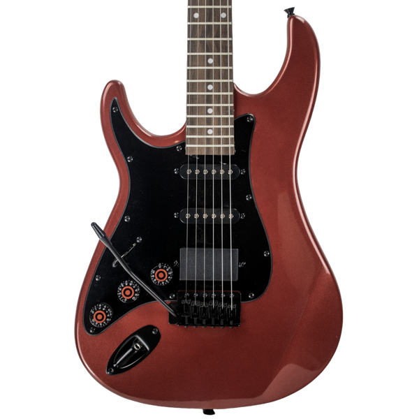 Sawtooth SST Left-Handed Electric Guitar - Red Metallic w Black Pickguard