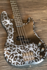 Sawtooth Johnny Martin Snow Leopard Americana Road Warrior Series Black w Aluminum Pickguard Electric Bass Guitar - GoDpsMusic
