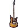 Sawtooth Sunburst ES Series Electric Guitar w/ Tortoise Pickguard - Includes: Accessories, Amp, & Gig Bag