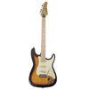 Sawtooth Sunburst ES Series Electric Guitar w/ Vintage White Pickguard - Includes: Accessories, Amp, & Gig Bag