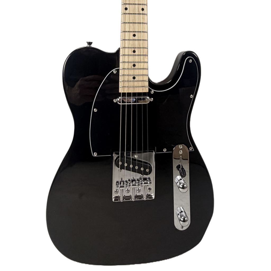 Sawtooth ET Alder Series Black w Black Pickguard Electric Guitar