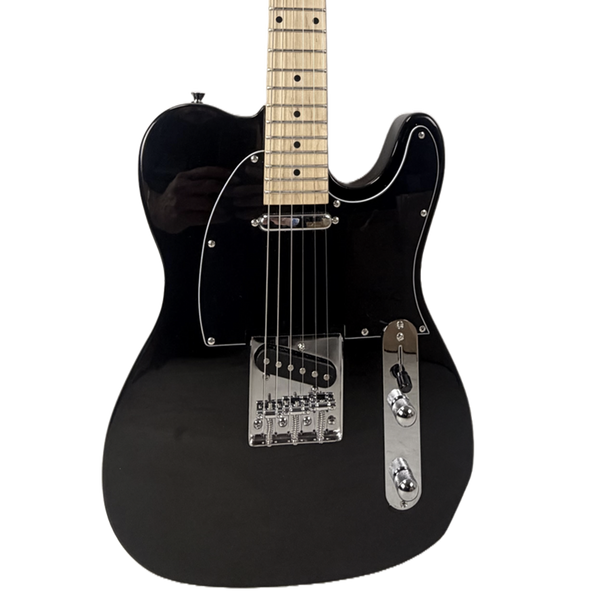 Sawtooth ET Alder Series Black w Black Pickguard Electric Guitar