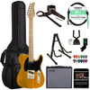 Sawtooth Butterscotch ET Series Electric Guitar w/ Black Pickguard - Includes: Accessories, Amp & Gig Bag