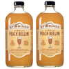 Stirrings Peach Bellini Mix 750ml Bottles - Real Juice No Preservatives - 90 Calories - Drink Mixer