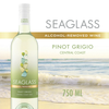 Seaglass Alcohol-Removed Pinot Grigio & Sauvignon Blanc – Refreshing Non-Alcoholic White Wines – Crisp, Clean Finish with Stone Fruit, Honeysuckle, Lemongrass, Melon & Citrus Aromas – 750ml Bottles