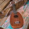 Sawtooth Pineapple Soprano Ukulele Mahogany 21 inch Ukelele Beginner Kit Online Lesson Padded Gig Bag Premium Wood Uke Stand Picks Quick Start Guide Ukulele Pack - GoDpsMusic