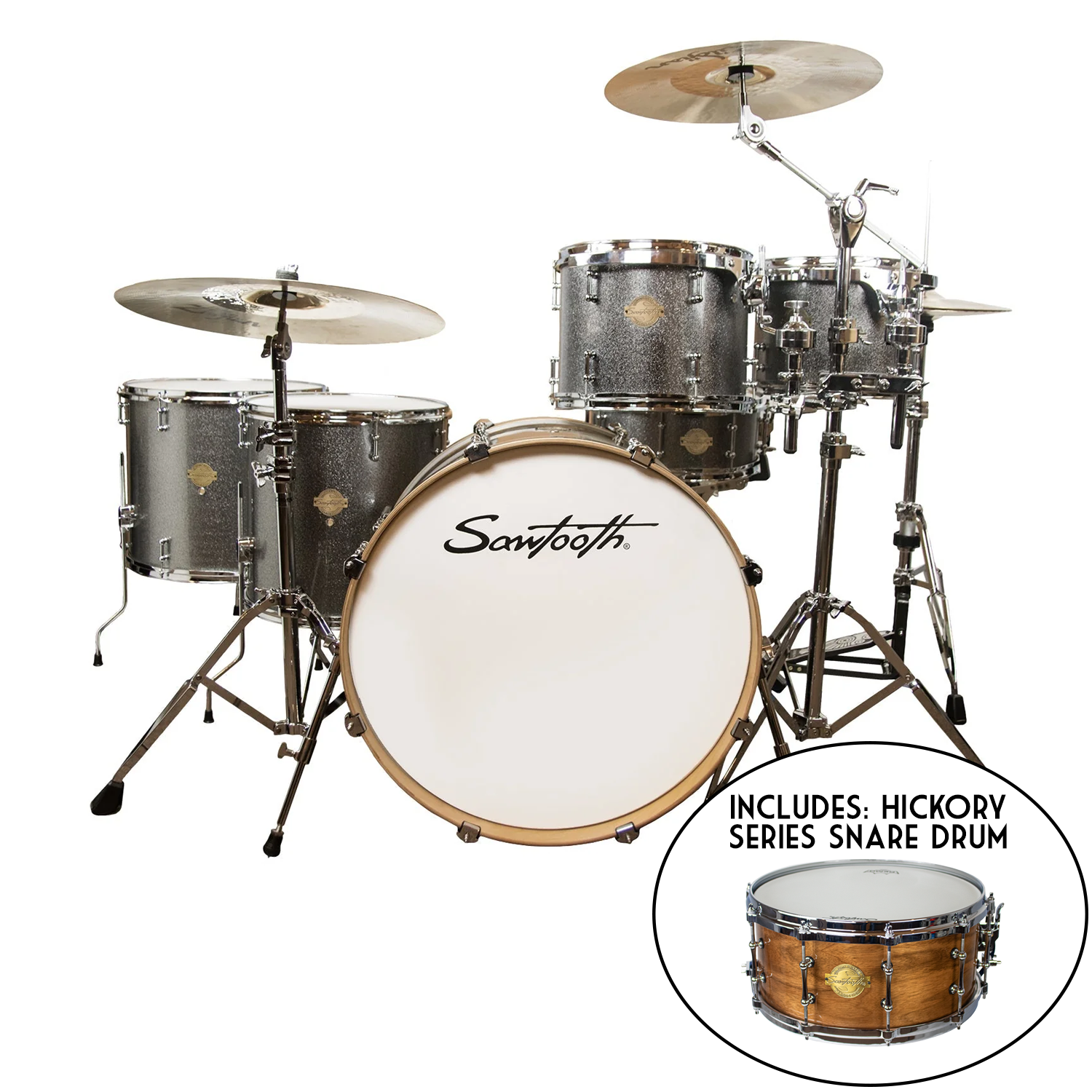 Sawtooth Command Series 6 Piece Drum Shell Pack with 24