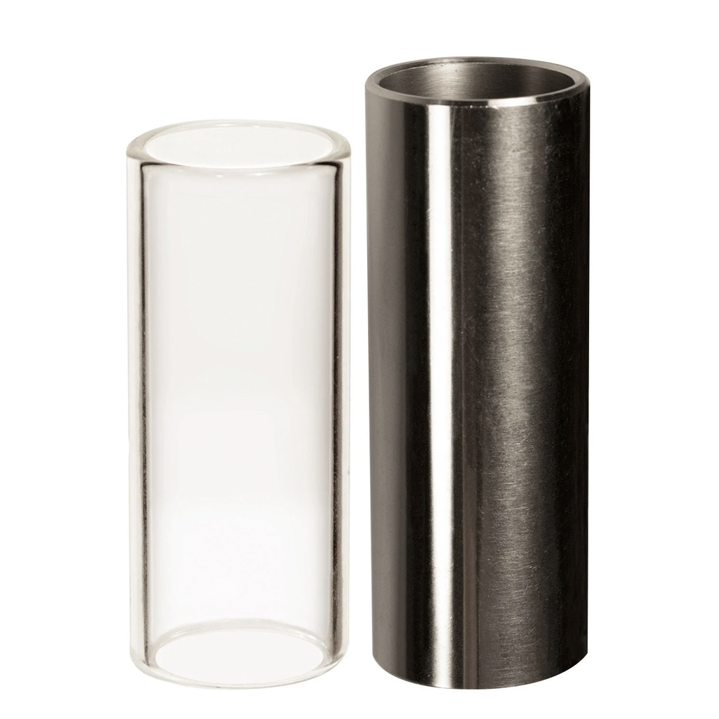 ChromaCast Guitar Slide 2 Pack, Chromed Steel & Glass Slides