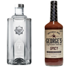 Clean Co Non-Alcoholic Tequila Alternative 700ml Bottle - | with Premium Quality George's Spicy Bloody Mary 32OZ