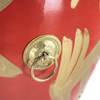 Sawtooth Bruce Dickinson Signature Hand-Painted Golden Dragon Taiko Drum – 24” x 26” Birch Wood with Cowhide Heads, Gold Suspension Rings & Foldable Wooden Riser