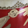 Sawtooth Bruce Dickinson Signature Hand-Painted Golden Dragon Taiko Drum – 24” x 26” Birch Wood with Cowhide Heads, Gold Suspension Rings & Foldable Wooden Riser