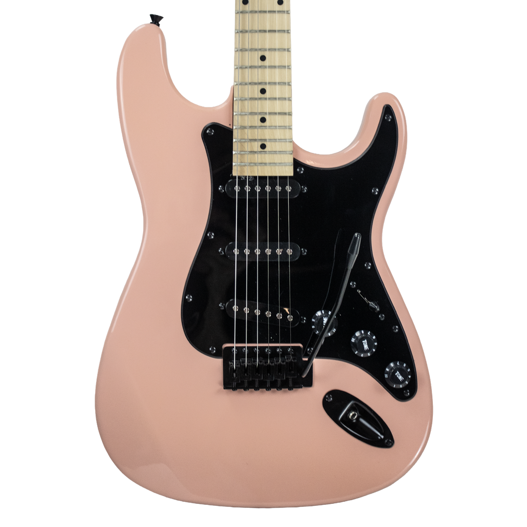 Sawtooth ES Alder Series Electric Guitar, Barely Pink w Black Pickguard