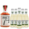 Spiritless Kentucky 74 Distilled Non-Alcoholic Whiskey Bundle with Fever Tree Light Ginger Ale  - Premium Zero-Proof Liquor Spirits for a Refreshing Experience - GoDpsMusic