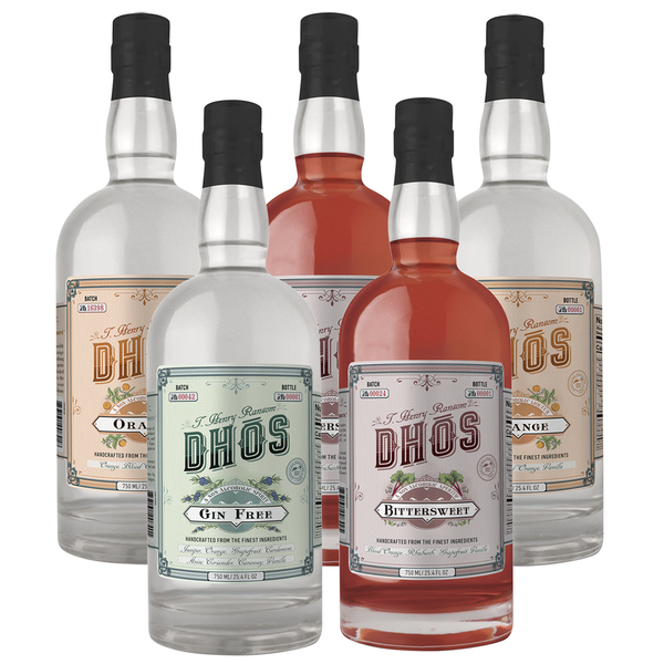 Dhōs Handcrafted Non-Alcoholic Mixed Packs - Keto-Friendly, Zero Sugar, Zero Calories, Zero Proof - 750 ML - Perfect for Mocktails - Made in USA - GoDpsMusic