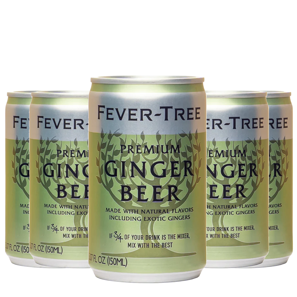 Fever Tree Premium Ginger Beer - Premium Quality Mixer and Soda - Refreshing Beverage for Cocktails & Mocktails 150ml Can - GoDpsMusic