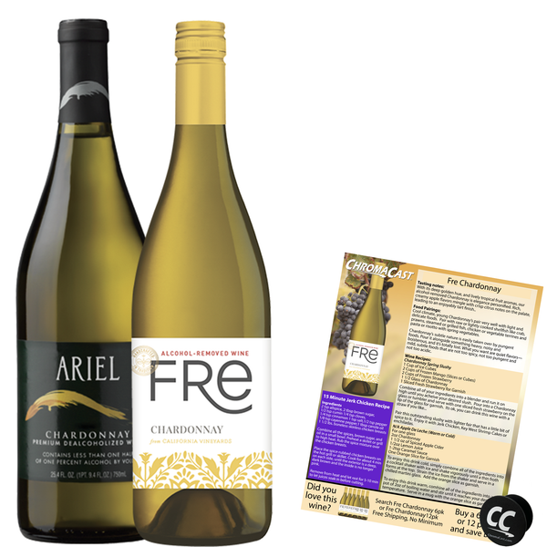 Non Alcoholic Wine 2 Pack Ariel and Fre Chardonnay Business & Holiday Gift Ideas - GoDpsMusic