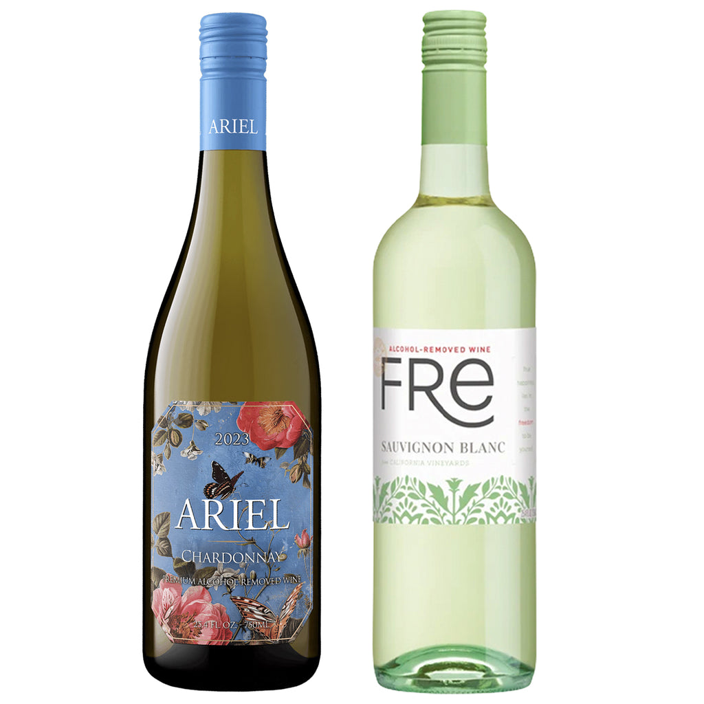 Non Alcoholic Wine 2 Pack Fre Sauvignon Blanc and Ariel Chardonnay Business & Holiday Gift Ideas - GoDpsMusic
