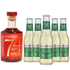 Spiritless Kentucky 74 Spiced Distilled Non-Alcoholic Cinnamon Whiskey Bundle with Fever Tree Ginger Ale - Spicy Highball - Premium Zero-Proof Bourbon Liquor Spirits for a Refreshing Experience - GoDpsMusic