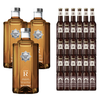 Clean Co Non-Alcoholic Rum Alternative 700ml Bottle - | with Premium Quality Henry Weinhard's Root Beer