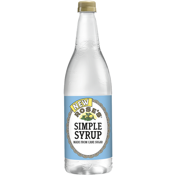 Rose’s Sweetened Simple Syrup 1 Liter Bottle, | Perfect for Cocktails, Beverages, and Mixers - GoDpsMusic