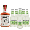 Spiritless Kentucky 74 Distilled Non-Alcoholic Whiskey Bundle with Fever Tree Lime and Yuzu - Premium Zero-Proof Liquor Spirits for a Refreshing Experience - GoDpsMusic