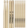 ChromaCast 5B USA Made Hickory Drumsticks Pair - Wood Tipped - Drum Sticks Tour Tested by Pro Drummers - Real American Hickory Wood - GoDpsMusic