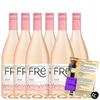 Sutter Home Fre Rosé Non-Alcoholic Wine, Experience Bundle with ChromaCast Pop Socket, Seasonal Wine Pairings & Recipes, 750ML - GoDpsMusic