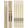 ChromaCast 7A USA Made Hickory Drumsticks Pair - Wood Tipped - Drum Sticks Tour Tested by Pro Drummers - Real American Hickory Wood - GoDpsMusic