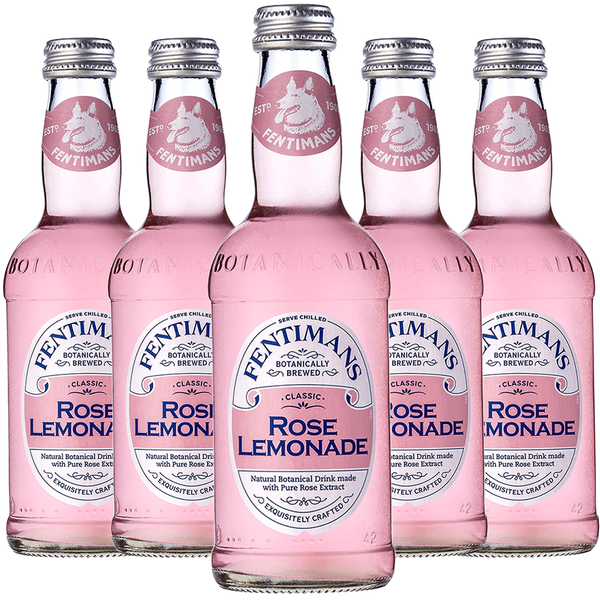 Fentimans Botanically Brewed Classic Rose Lemonade Sparkling Soda, 9.3 fl oz Bottles – Premium Craft Soda/Mixer for Cocktails & Refreshing Drinks - GoDpsMusic