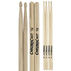 ChromaCast 7A USA Made Hickory Drumsticks Pair - Wood Tipped - Drum Sticks Tour Tested by Pro Drummers - Real American Hickory Wood - GoDpsMusic