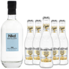 Nkd Distillery Gin Alternative Premium with Fever Tree Light Tonic Water Non-Alcoholic Spirit - Zero Alcohol - Perfect Gin & Tonic or Tom Collins Alcohol Free Substitute - GoDpsMusic