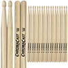 ChromaCast 5B USA Made Hickory Drumsticks Pair - Wood Tipped - Drum Sticks Tour Tested by Pro Drummers - Real American Hickory Wood - GoDpsMusic