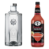 Clean Co Non-Alcoholic Tequila Alternative 700ml Bottle - | with Premium Quality Mr & Mrs T Strawberry Daiquiri, 1L Bottle