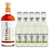 Ritual Zero Non-Alcoholic Rum Alternative with Fever Tree Light Ginger Beer for your favorite Alcohol-Free Mixed Drink - GoDpsMusic