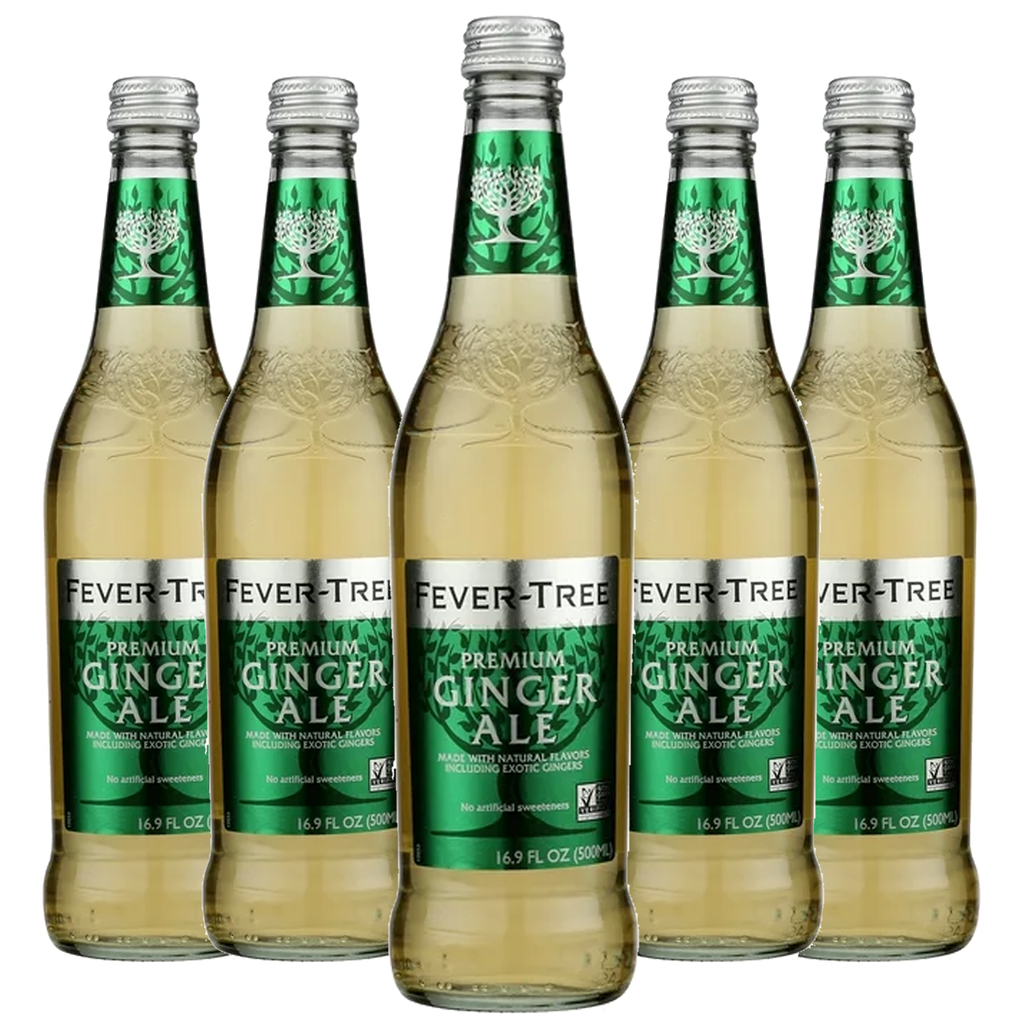 Fever Tree Premium Ginger Ale - Premium Quality Mixer and Soda - Refreshing Beverage for Cocktails & Mocktails 500ml Bottle - GoDpsMusic